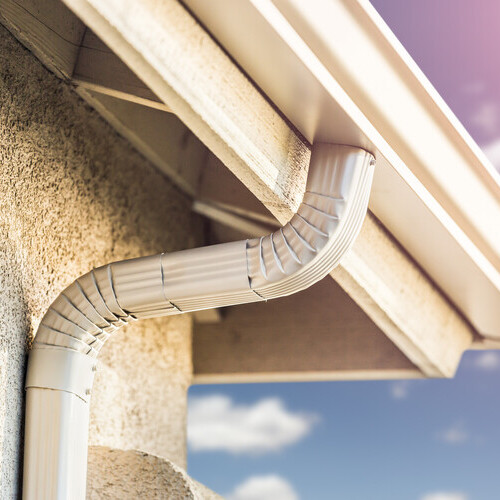 new gutters on a home