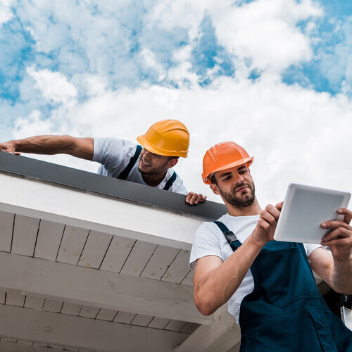 roof inspection at a home
