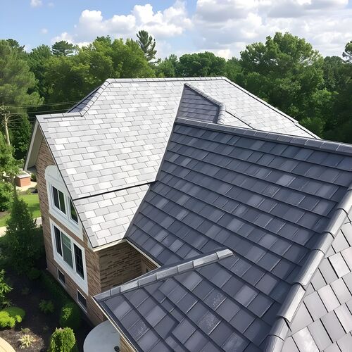 stone coated steel roofing on a nice home